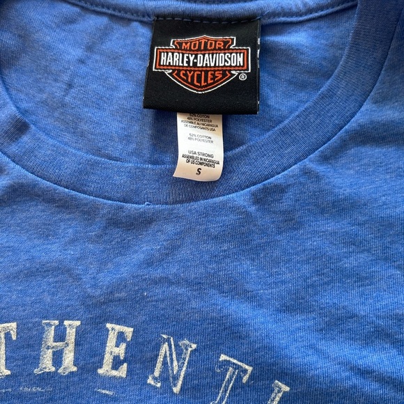 Harley-Davidson Blue Authentic Tee - Picture 4 of 7